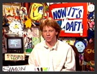 Easter 1989 and here's Simon covering one afternoon for Andy. 'Now It's Daft' is a play on the title given to the morning links which Simon was presenting - Now It's Daffs.