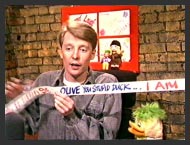 Andy and Edd do their till-roll credits for one final time during Andy's last link.