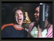 Sim sings his heart out in the I'll Be There For You video