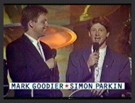 Making his debut on Top Of The Pops, with Mark Goodier.